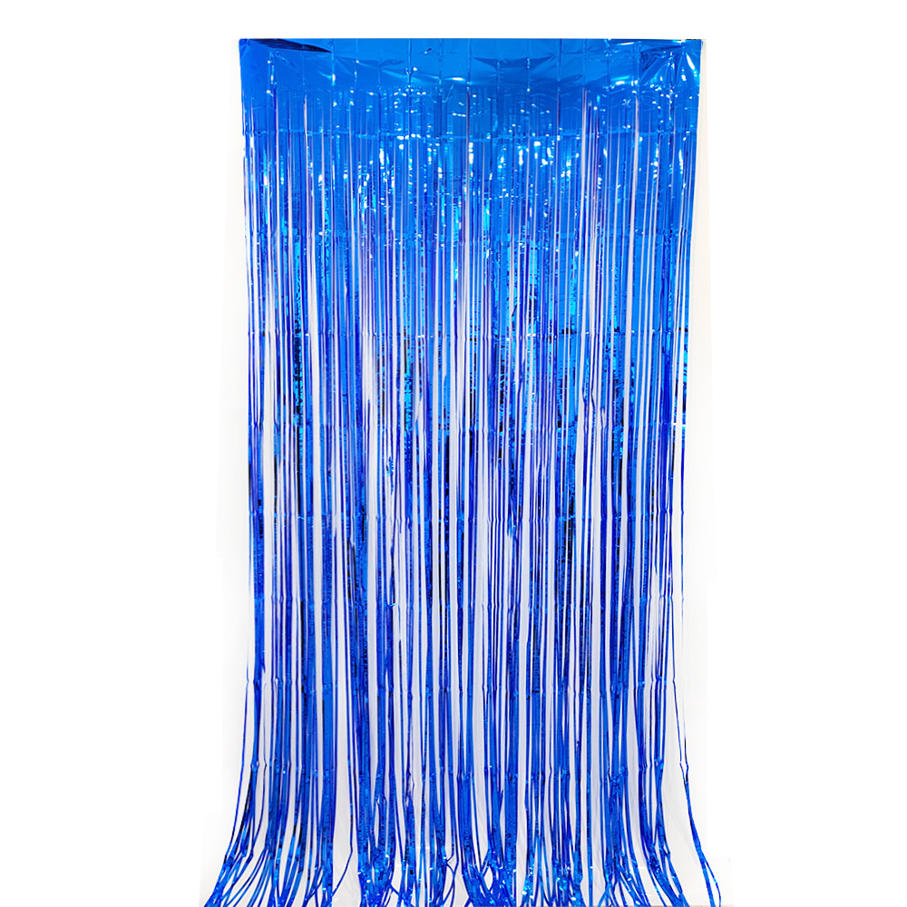 Blue Stage Curtain