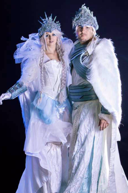 Ice King & Queen Stilt Walkers