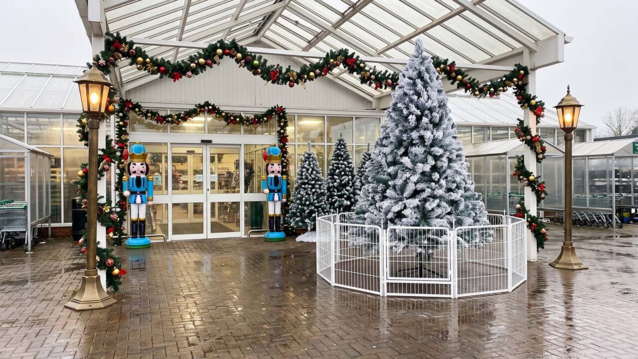 Frosted Welcome display scene