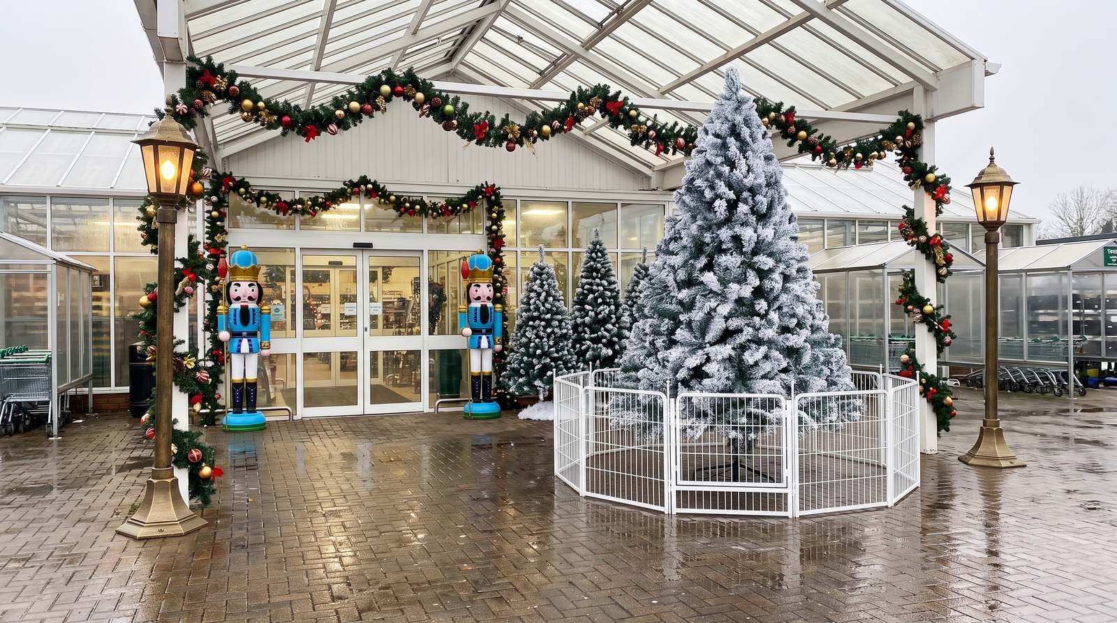 Frosted Welcome display scene