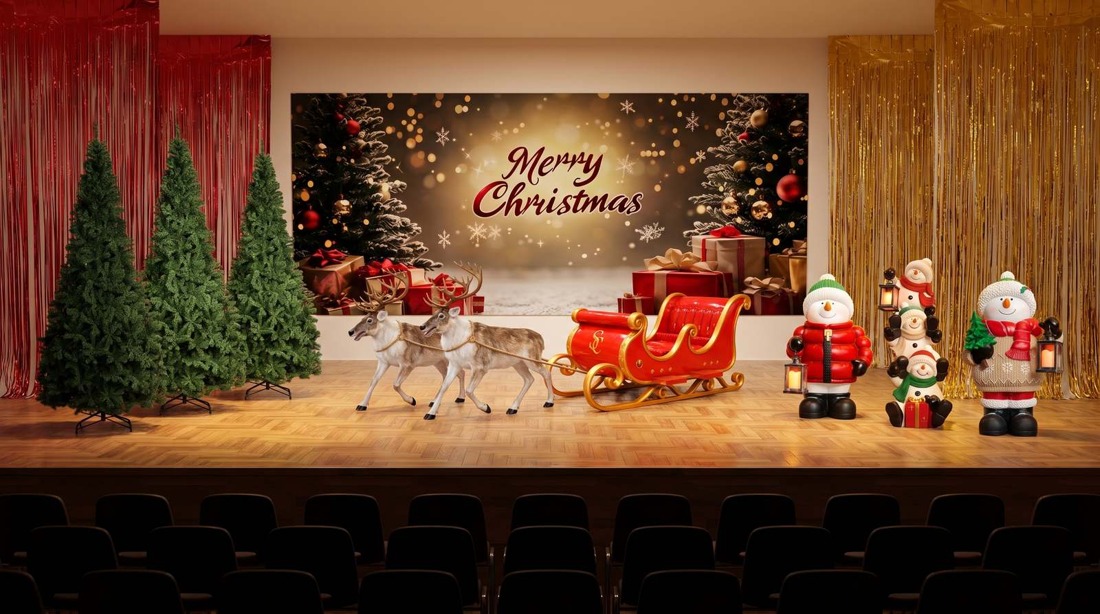 Curtain Up display scene